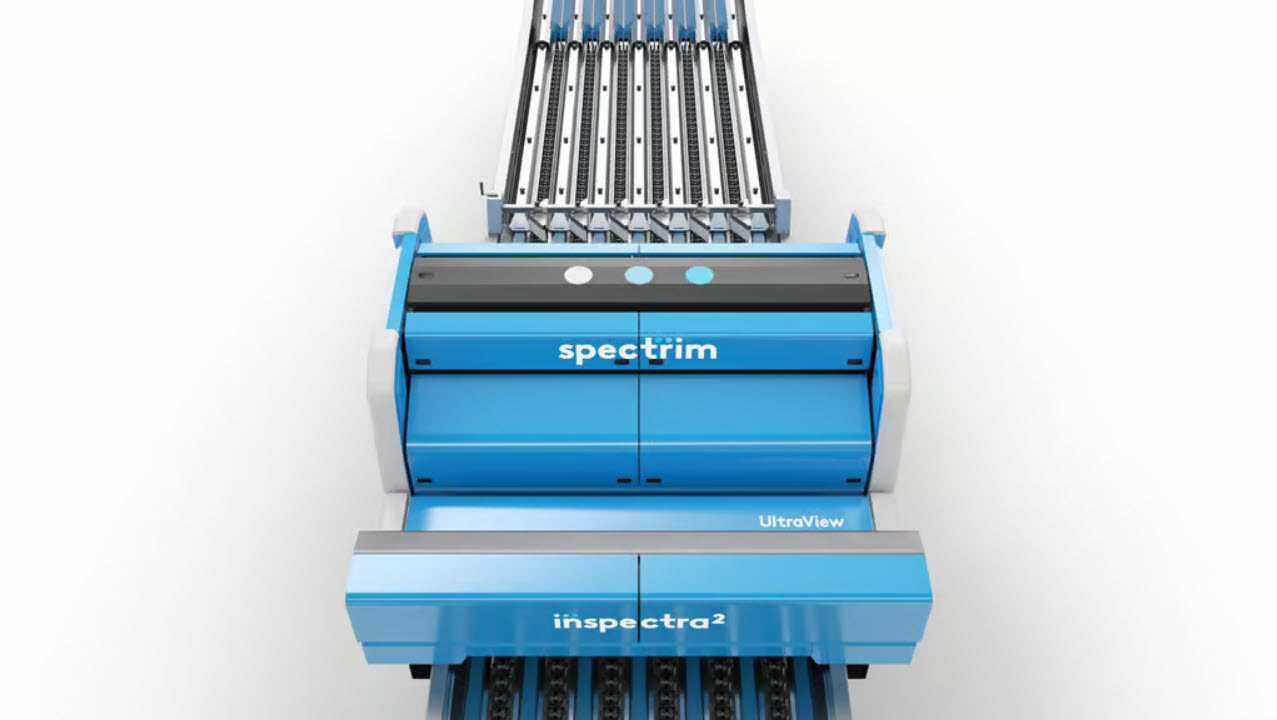 陶朗 Spectrim 分选和分级机和 Inspectra² 分级系统。